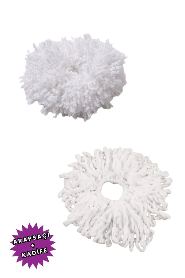 2li Topuz Tokası Seti Dolgun Lastikli Tesettür Kadın Toka 2 Adet Beyaz